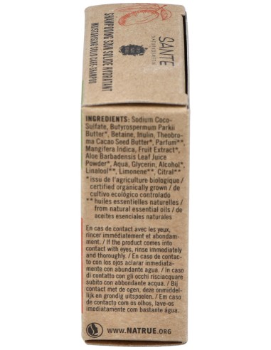 Champu Solido Hidratante Mango-Aloe 60Gr Bio Vegan