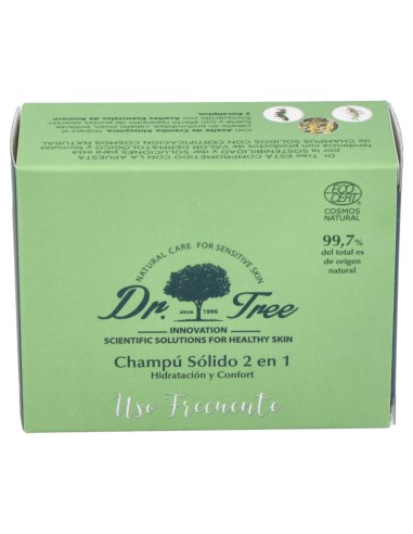 Dr. Tree Champú Sólido 2 En 1 Uso Frecuente 75G
