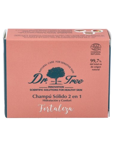 Dr. Tree Champú Sólido 2 En 1 Fortaleza 75G