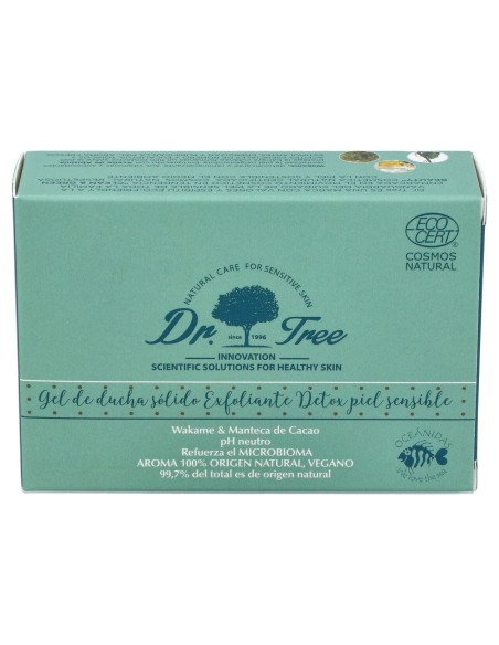 Dr. Tree Gel De Ducha Sólido Exfoliante Detox Piel Sensible 120G