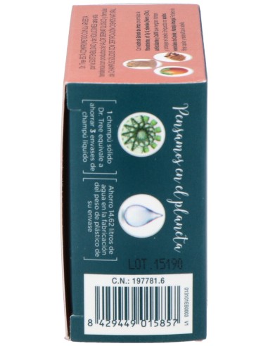 Dr. Tree Champú Sólido 2 En 1 Fortaleza 75G