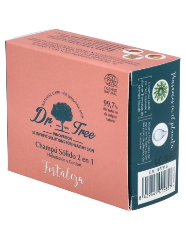 Dr. Tree Champú Sólido 2 En 1 Fortaleza 75G
