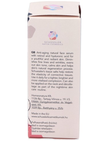 Schussler Natur Serum Facial Retinol 1% 30Ml.