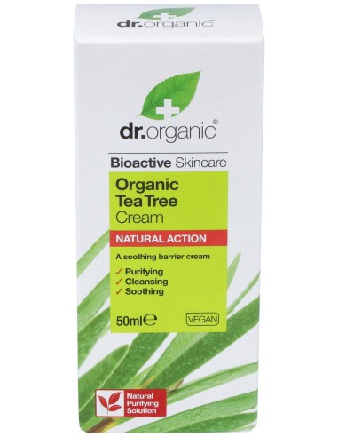 Crema Antiseptica Arbol Del Te Organico 50Ml.