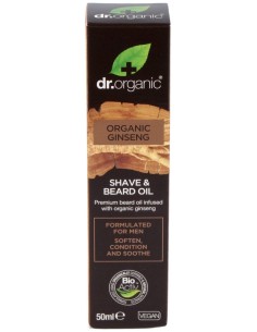 Aceite De Barba Y Afeitado Organic Ginseng 50Ml.