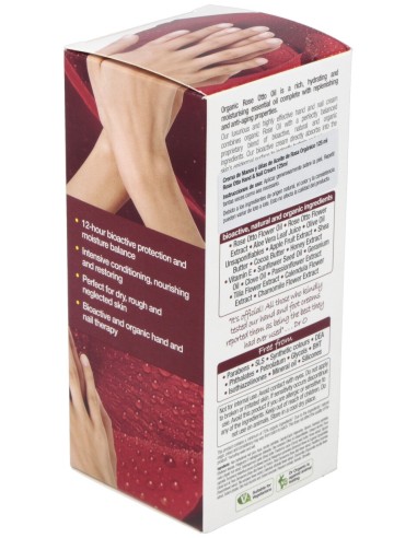 Crema De Manos Y Uñas Rosa De Damasco 125Ml.