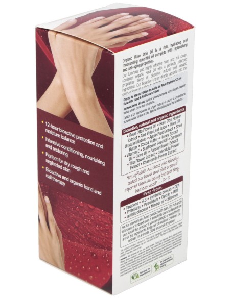 Crema De Manos Y Uñas Rosa De Damasco 125Ml.