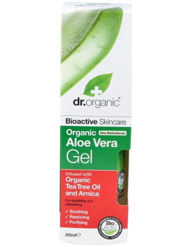 Gel Aloe Vera Con Arbol Del Te Y Arnica 200Ml.
