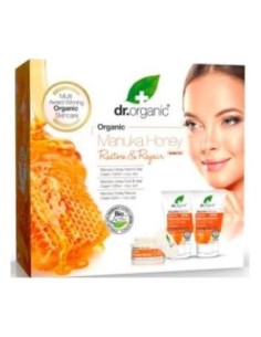 Dr Organic Set Reparador Y Restaurador De Miel De Manuka