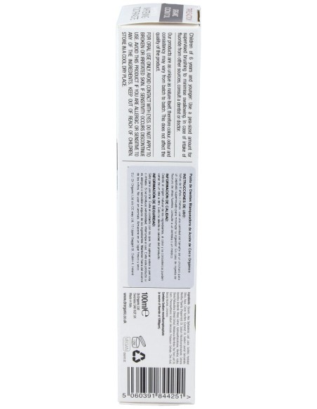 Pasta De Dientes Aceite De Coco Organico 100Ml.