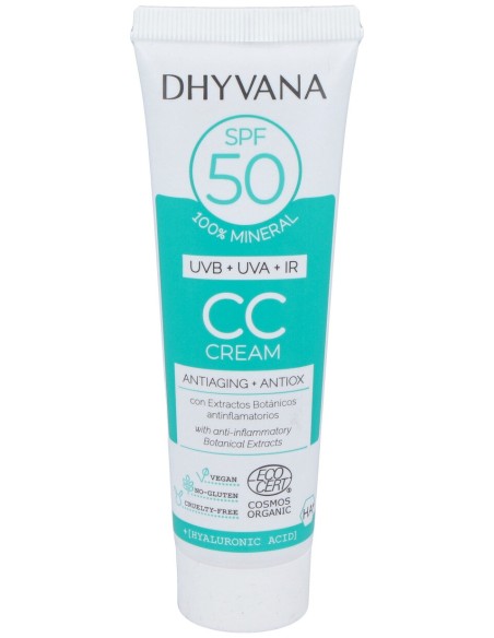Dhyvana Solar Spf50 Color Con Acido Hialuronico 50Ml