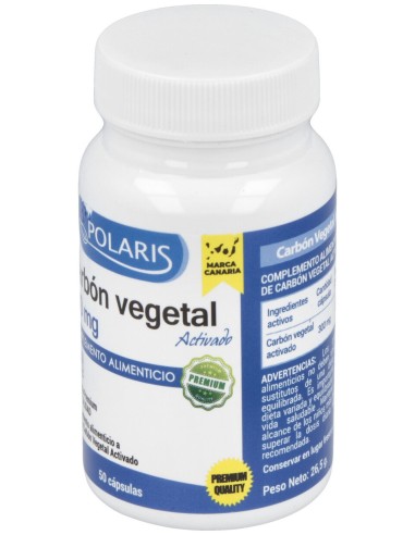 Polaris Carbon Vegetal 300Mg 50Caps