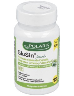 Glusin (Canela + Magnesio) 600Mg. 30Cap.