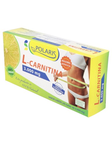 Polaris L-Carnitina Limon 3000Mg 20 Ampollas