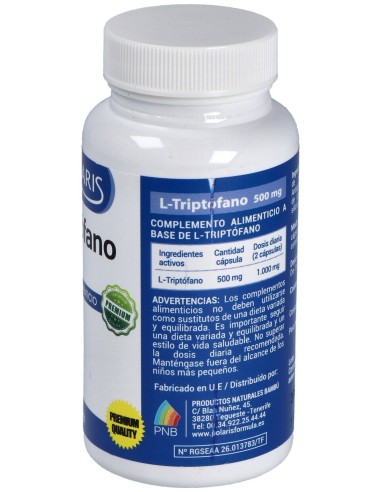 L-Triptofano 500Mg. 60Cap.