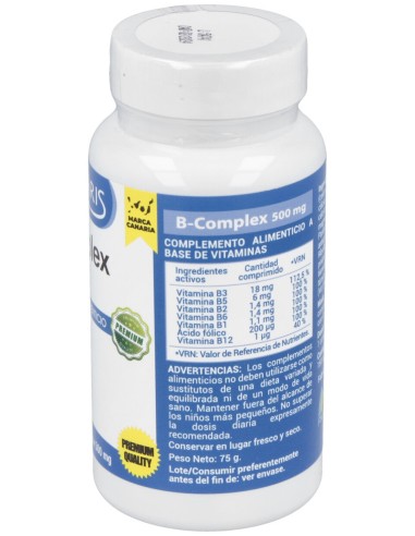 B Complex 500Mg. 150Comp.