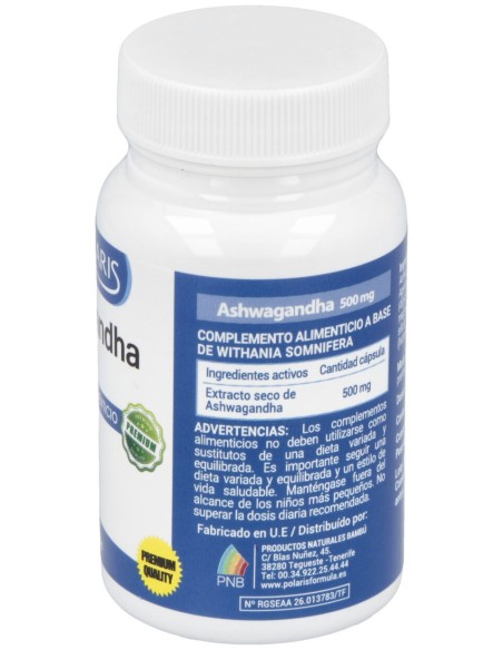Polaris Ashwagandha 500Mg 60Caps