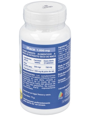 Polaris Maca 1000Mg 60 Tabletas
