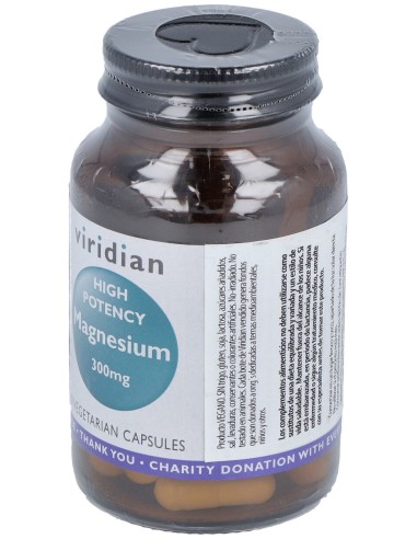 Magnesio Alta Potencia 300Mg. 30Cap.Veg.