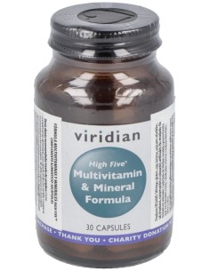 Viridian High Five Multivitaminas Y Fórmula Minerales 30Cáps