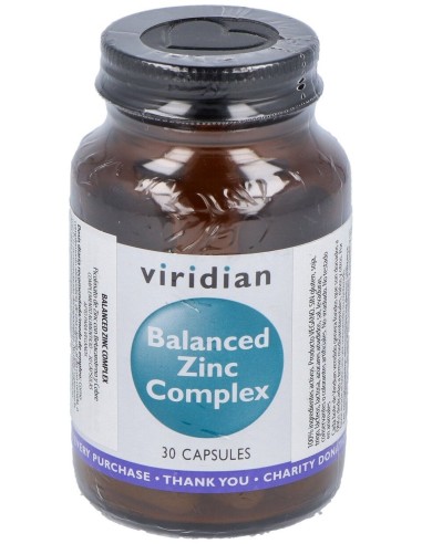 Viridian Complejo De Zinc Equilibrado 30Cáps