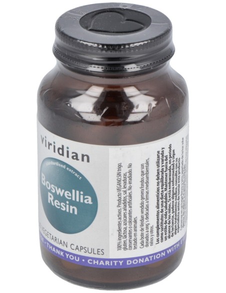 Viridian Boswelia Resina Extracto 30Vcaps