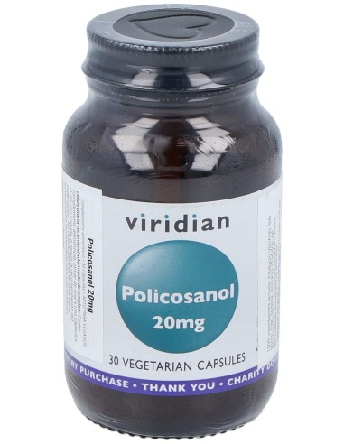 Viridian Policosanol 20Mg 30Caps