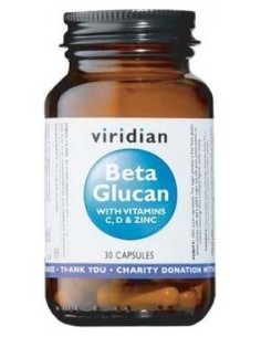 Viridian Beta Glucano 250Mg Plus Vit C D & Zinc 30Caps