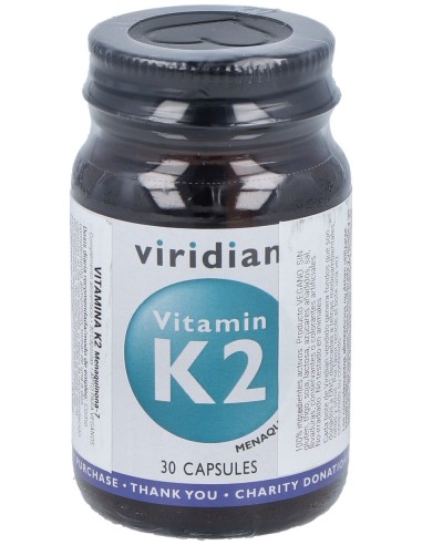 Viridian Vitamina K2 50Ug 30Caps