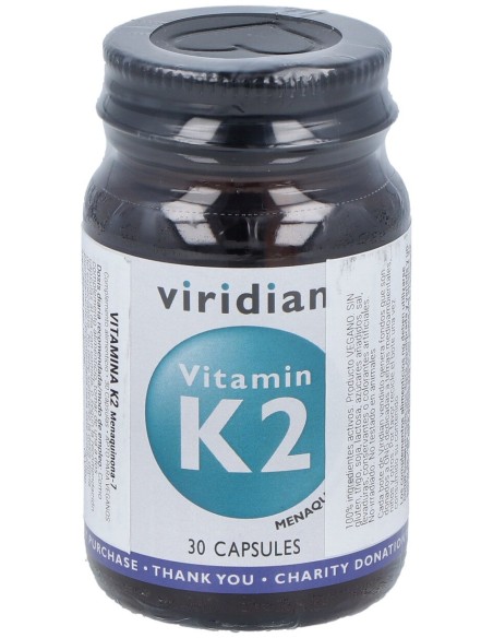 Viridian Vitamina K2 50Ug 30Caps