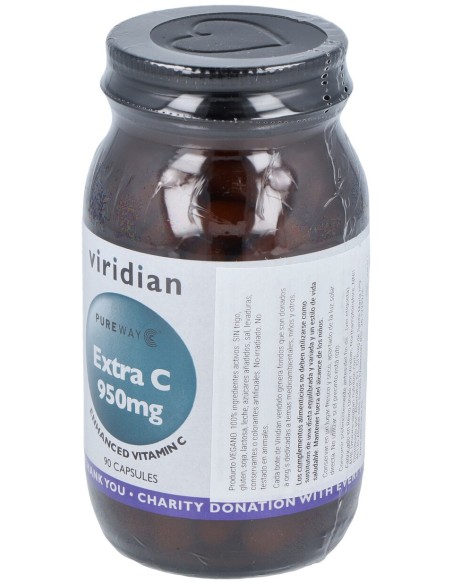 Viridian Vitamina Extra C 950Mg 90Caps