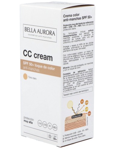 Bella Aurora Spf50 Crema Color Anti-Manchas...