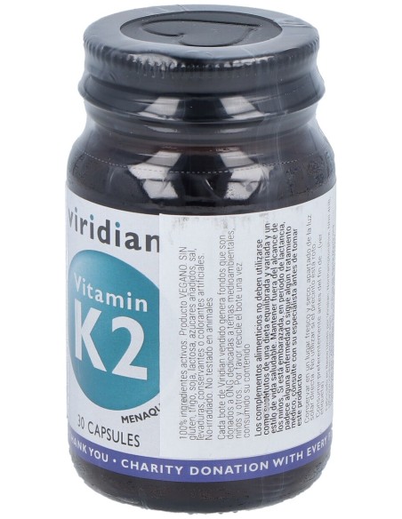 Viridian Vitamina K2 50Ug 30Caps