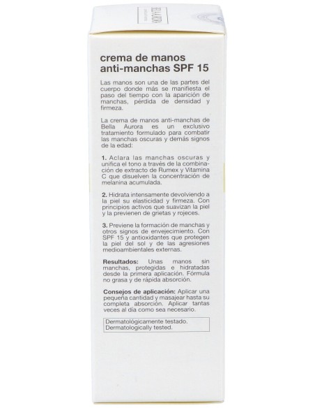 Bella Aurora Crema De Manos Anti-Manchas 75Ml