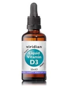 Viridian Vitamina D3 Líquida Vegana 2000Iu 50Ml