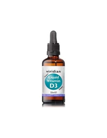 Viridian Vitamina D3 Líquida Vegana 2000Iu 50Ml