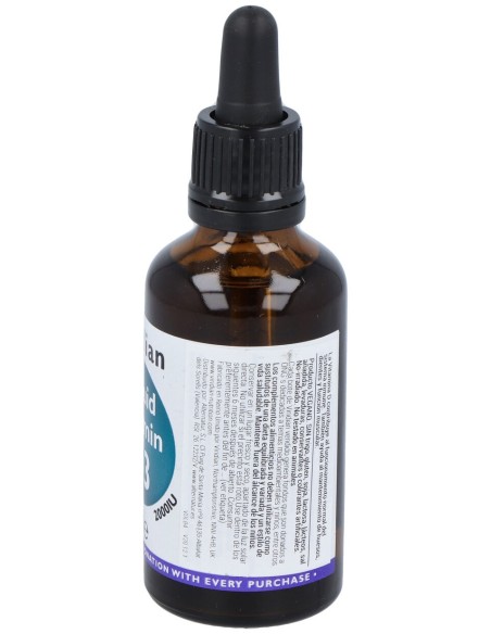 Viridian Vitamina D3 Líquida Vegana 2000Iu 50Ml