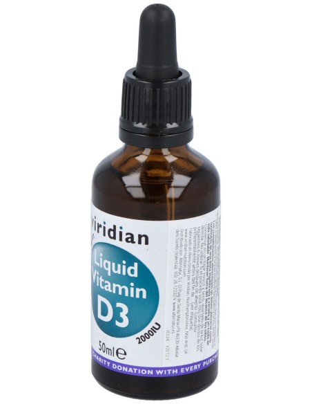 Viridian Vitamina D3 Líquida Vegana 2000Iu 50Ml