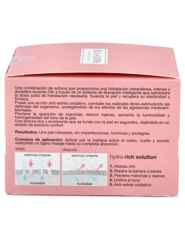 Hydra Rich Solution 24H Hidratante Intensiva 50Ml.