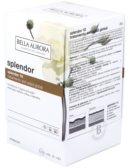 Bella Aurora Splendor10 Día Crema Antiedad Spf20+  50Ml