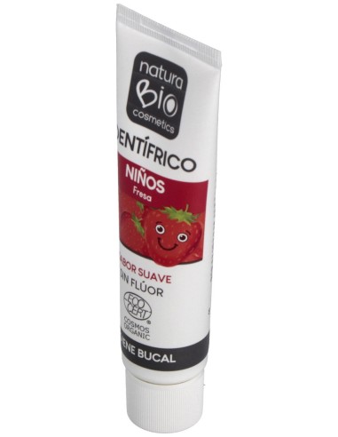 Naturabio Cosmetics Dentifrico Niños Fresa 50Ml