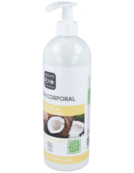Naturabio Cosmetics Locion Corporal Exotico Vainilla Y Coco Bio 740Ml