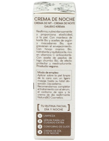 Naturabio Cosmetics Crema Noche Reafirmante...