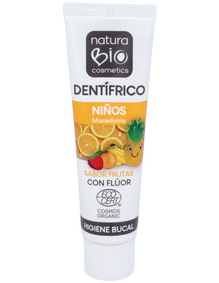 Naturabio Cosmetics Pasta Dental Infantil Macedonia Flúor 50Ml