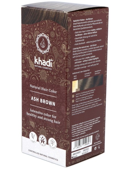 Khadi Tinte Castaño Ceniza 100% Vege 100G