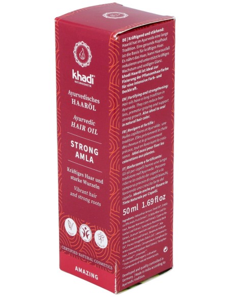 Khadi Amla Aceite Fortalecedor Capilar Brillo 50Ml