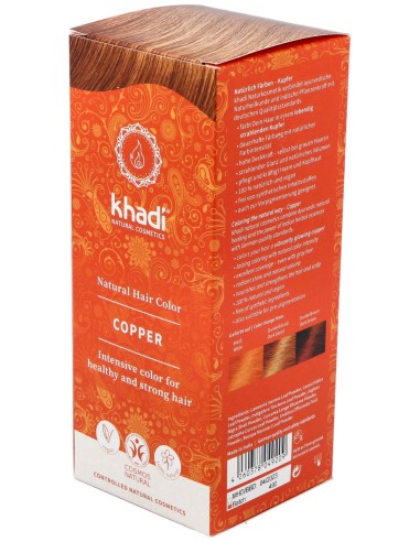 Khadi Herbal Color Cobre Brillante Rubio Y...