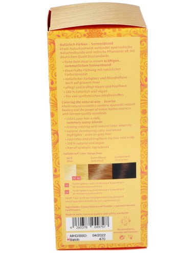 Tinte Herbal Color Amanecer-Miel (Sunrise) 100Gr.