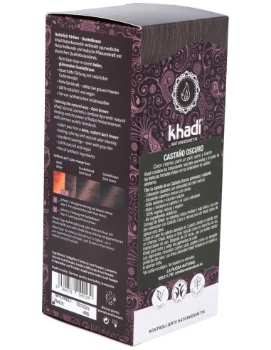 Khadi Tinte Castaño Oscuro 100% Vege 100G