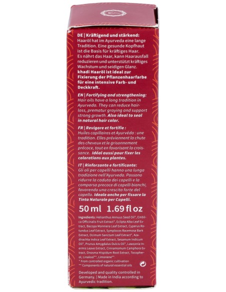 Khadi Amla Aceite Fortalecedor Capilar Brillo 50Ml